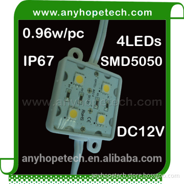Newest hot sell plastic housing 4LEDs IP67 led backlight module